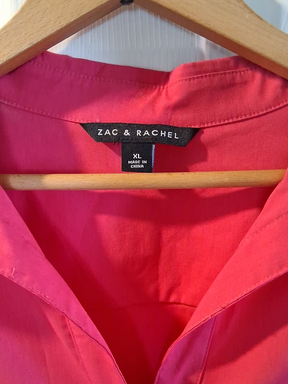 Zac & Rachel Bright Pink Button-Down Roll Sleeve Shirt - Picture 2 of 4